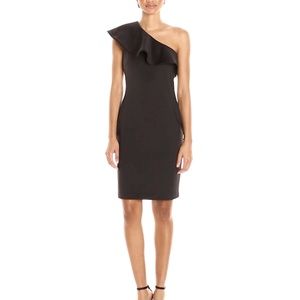 One Shoulder LBD by Calvin Klein